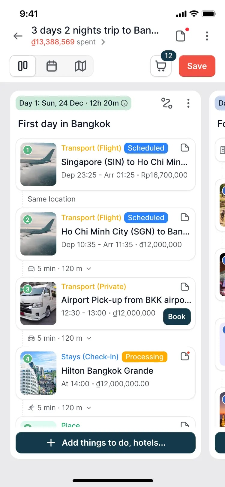 Holicay - How it works - planning