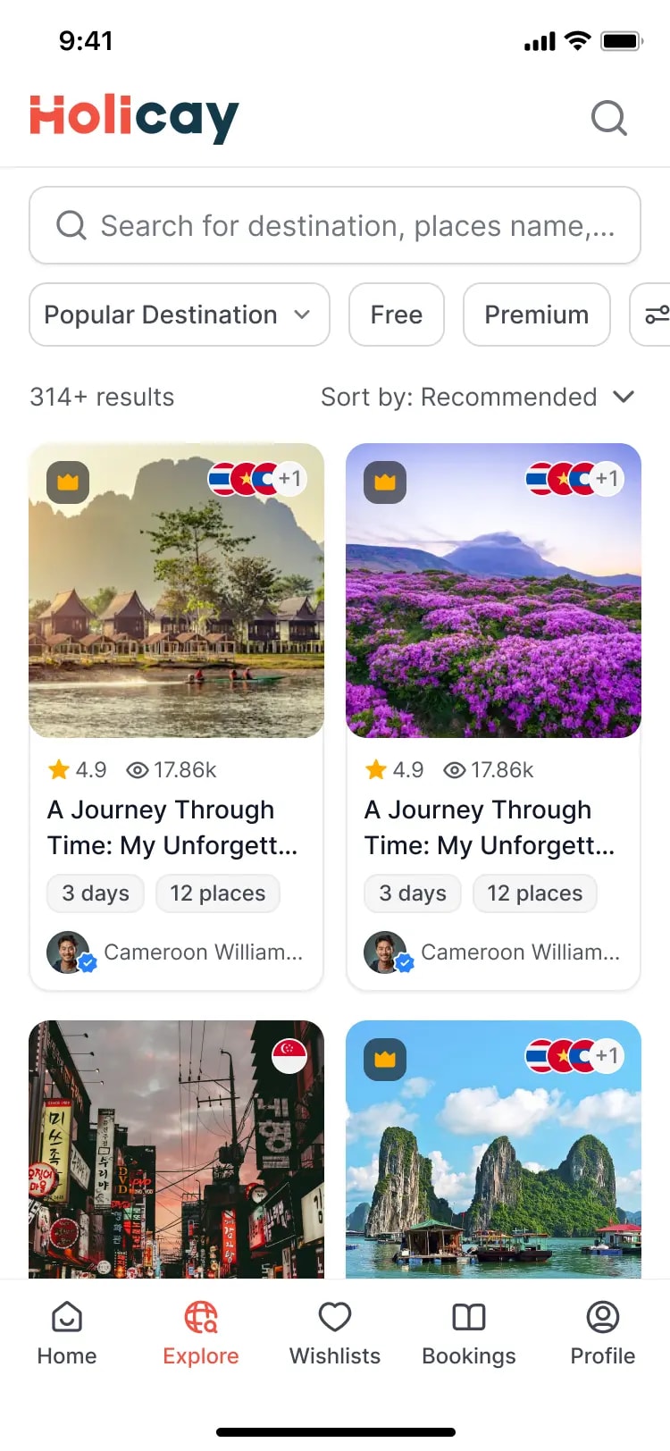 Holicay - How it works - sharing